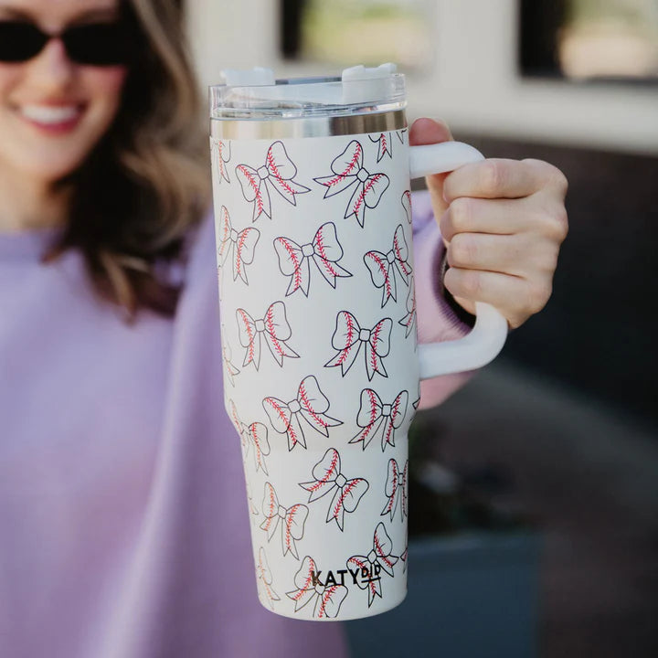 PRE-ORDER Baseball Bow Tumbler