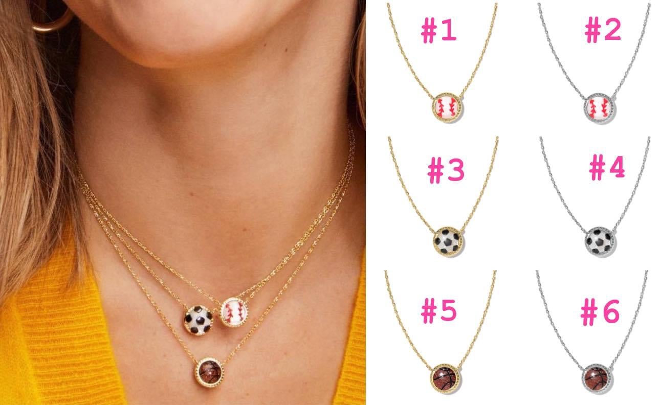 Kendra Scott sports necklaces