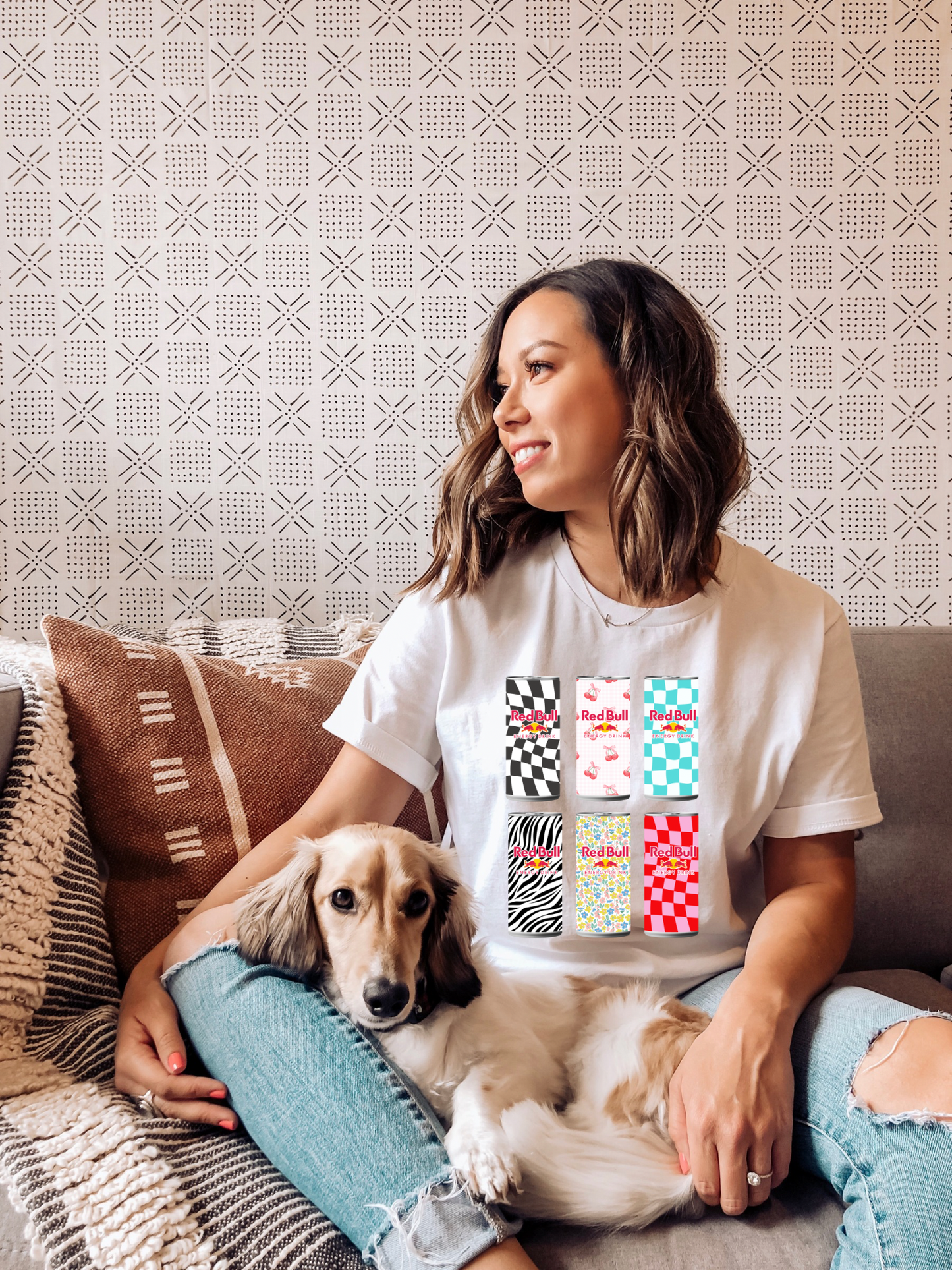 Retro Caffeine Redbull Tee/Crewneck