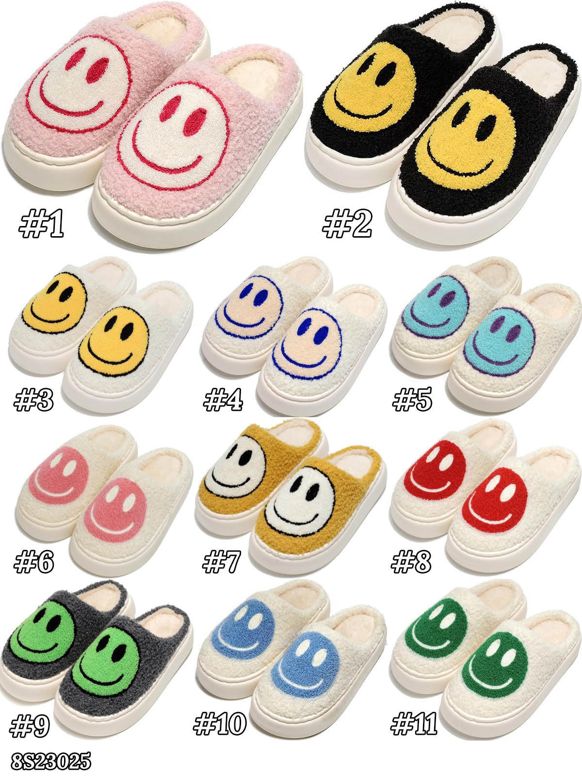 Platform Smiley House Shoes